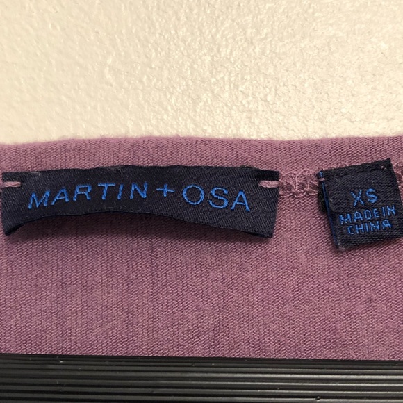 Martin + OSA Purple Crinkle Tissue Tee - Picture 4 of 5